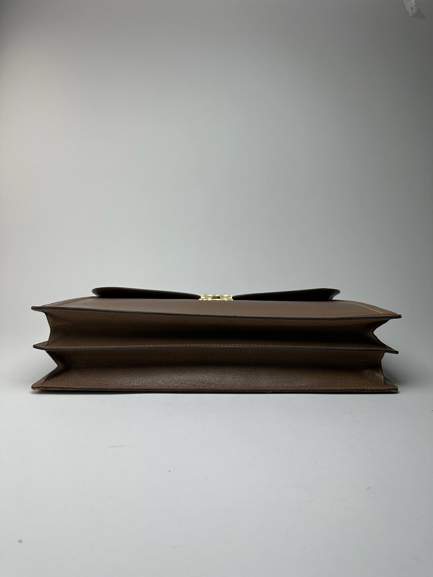 Vintage gucci leather briefcase brown