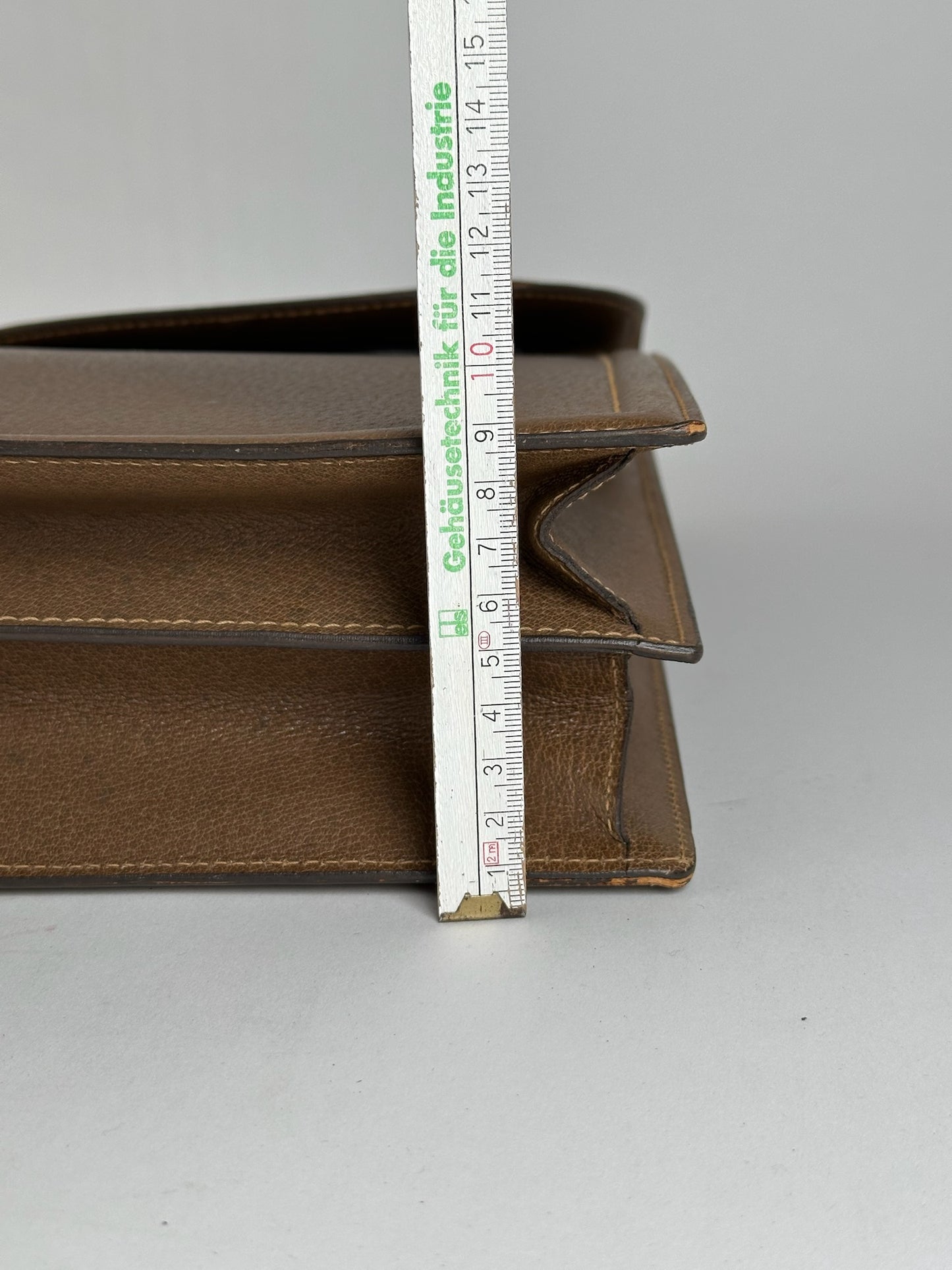 Vintage gucci leather briefcase brown