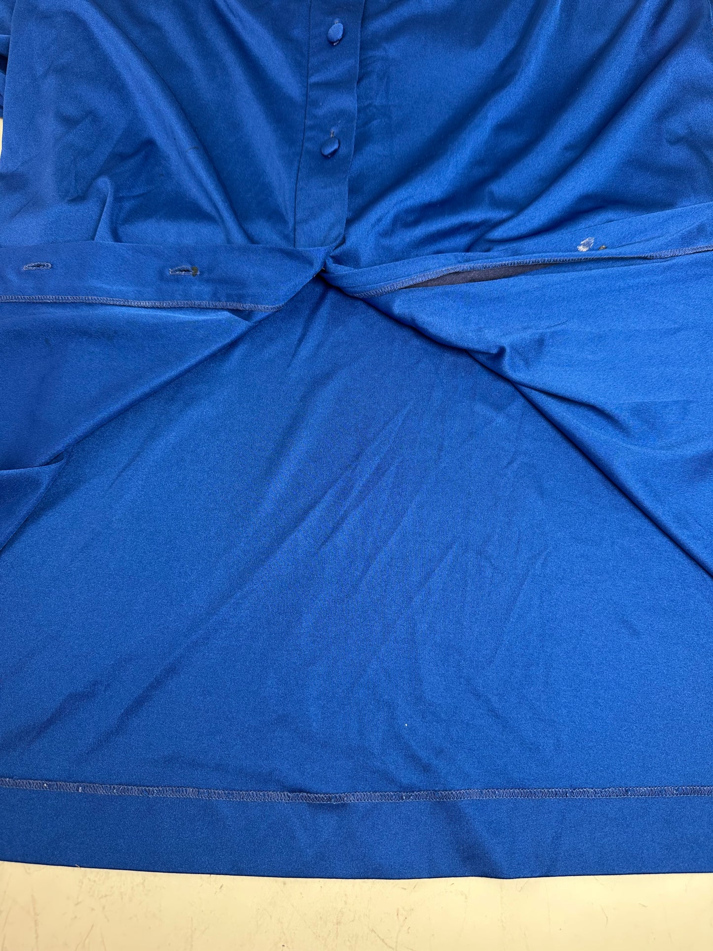Vintage Yves Saint Laurent Bright Blue Dress c. 2000s XS