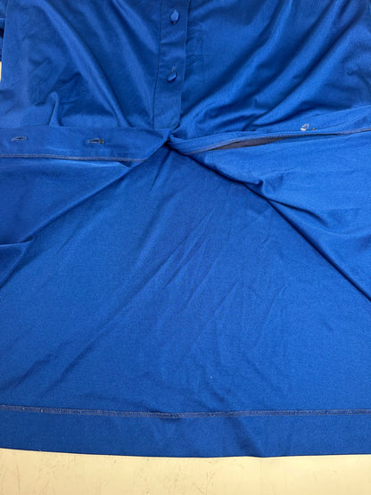 Vintage Yves Saint Laurent Bright Blue Dress c. 2000s XS
