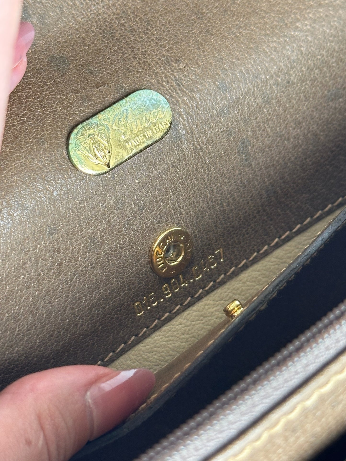 Vintage gucci leather briefcase brown