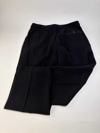 Vintage Versace Men's Wool Blend Suit Black XL