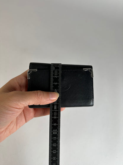 Vintage Cartier Leather Key Holder c. Late 1980s Black Burgundy