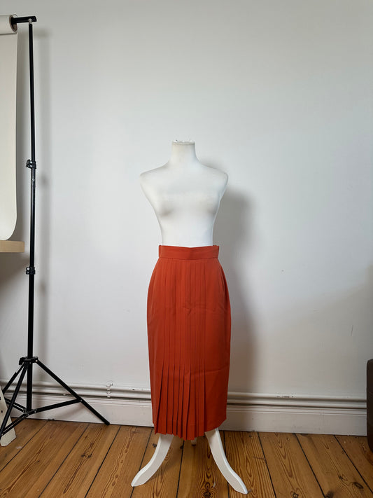 Vintage Dior Wool Skirt Rust L