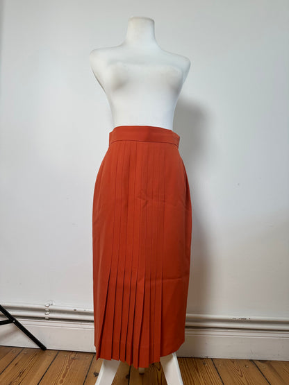 Vintage Dior Wool Skirt Rust L