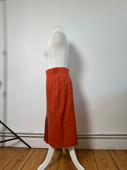Vintage Dior Wool Skirt Rust L