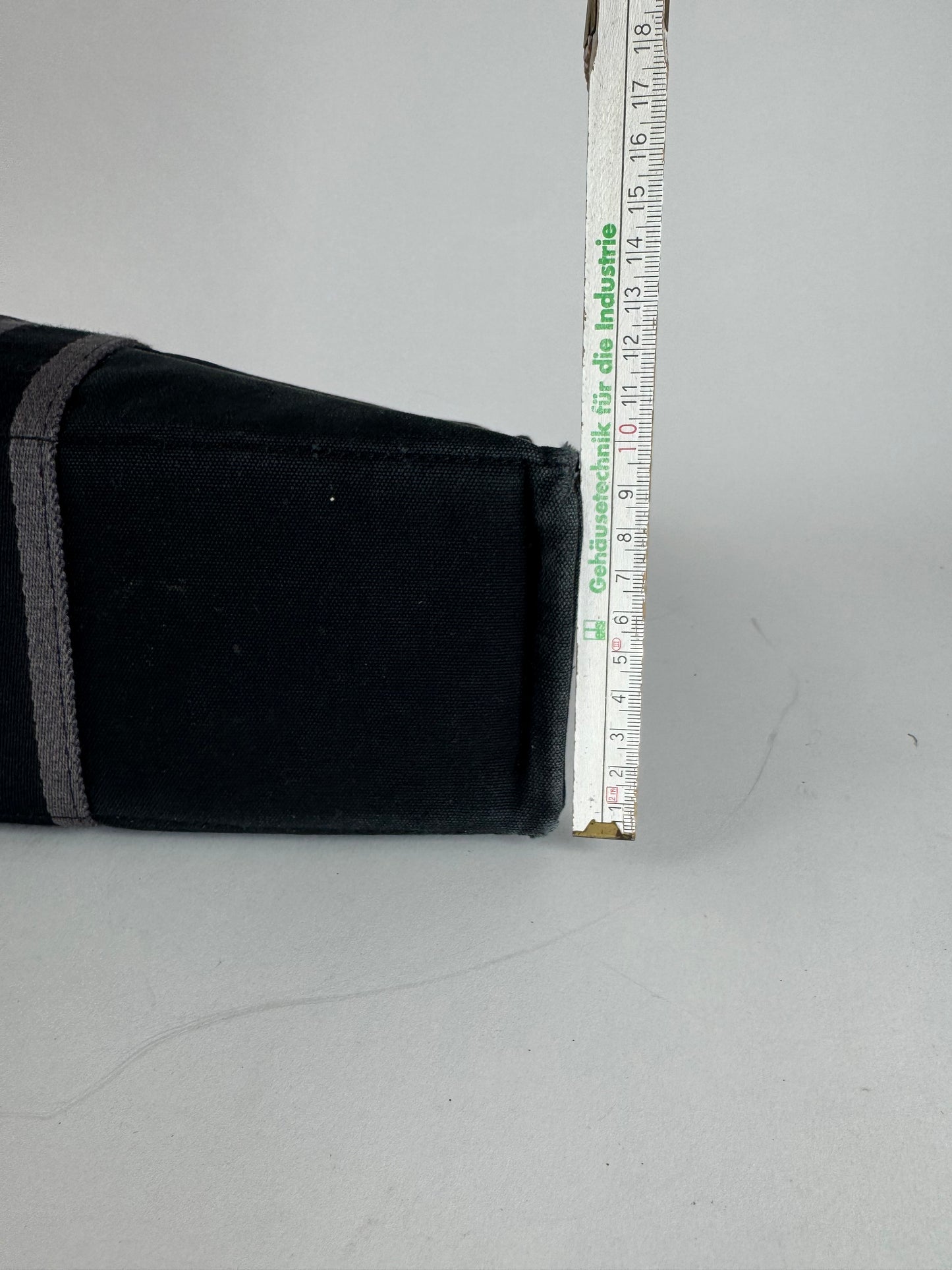 Vintage Hermes Canvas Tote Bag black