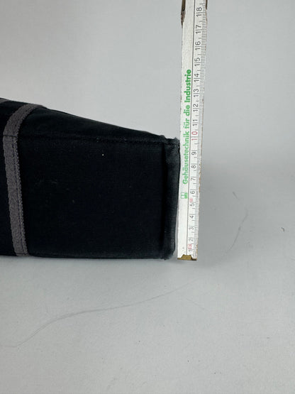 Vintage Hermes Canvas Tote Bag black