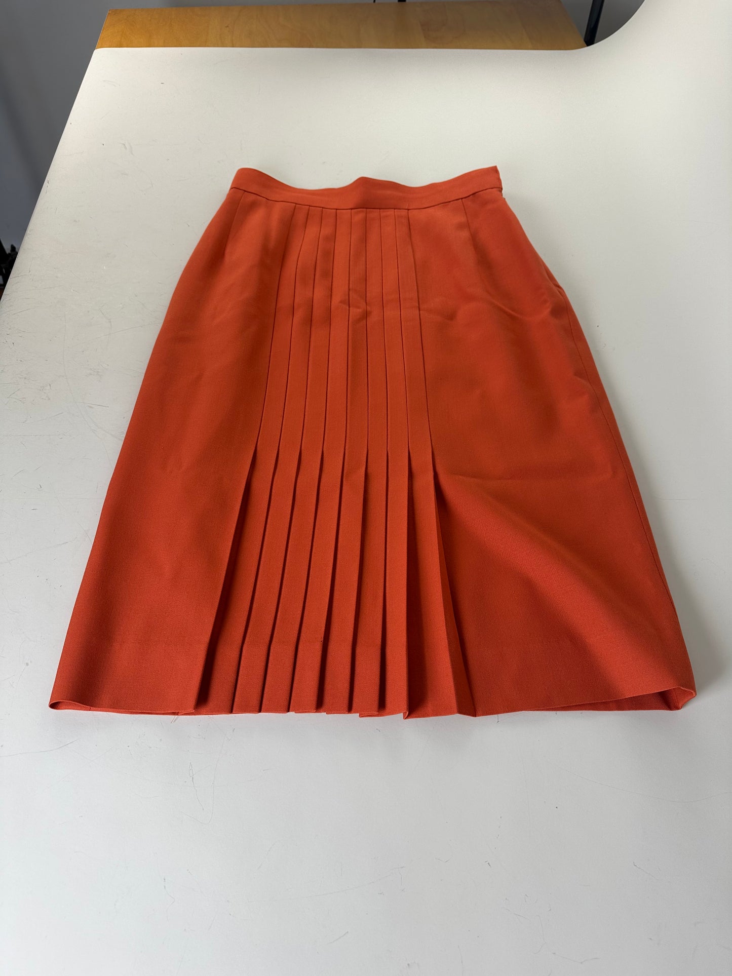 Vintage Dior Wool Skirt Rust L