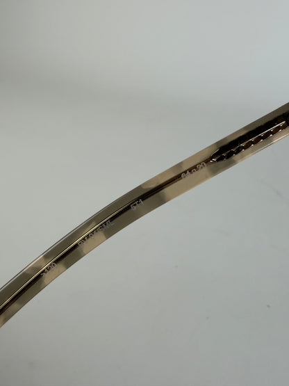 Vintage Bottega Veneta Acetate Sunglasses Brown Beige Gold