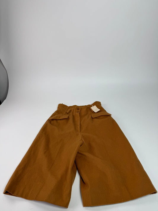 Vintage Dior Wool Shorts Orange Brown