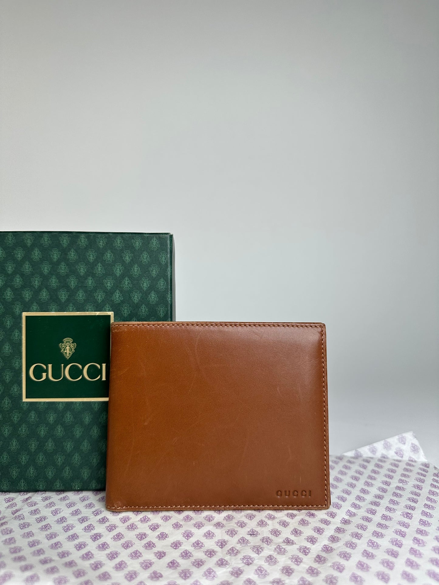 Vintage Gucci Leather Wallet Brown