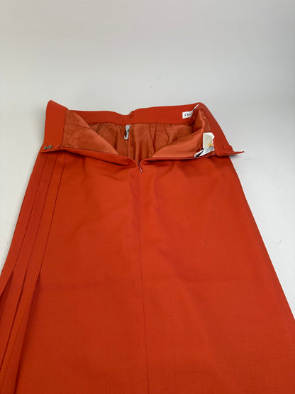 Vintage Dior Wool Skirt Rust L
