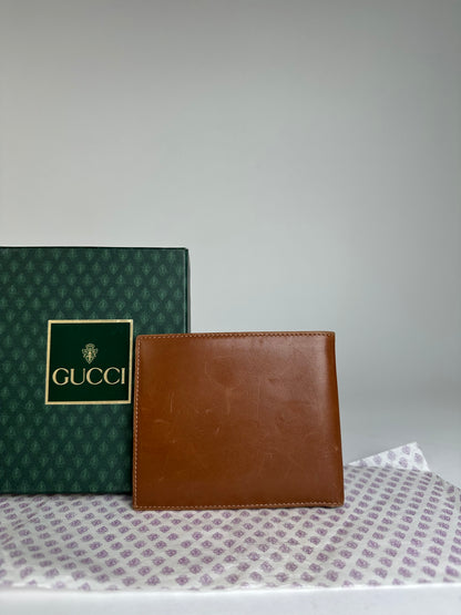 Vintage Gucci Leather Wallet Brown