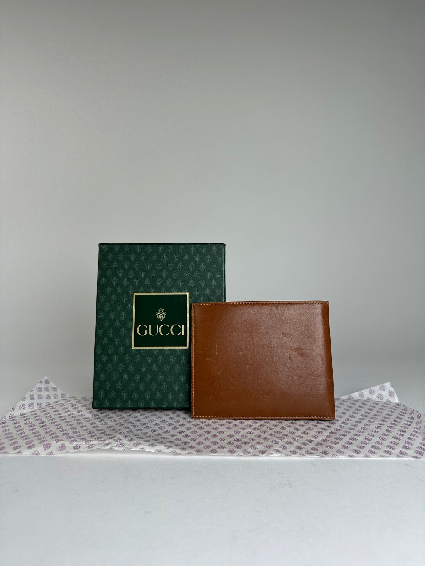 Vintage Gucci Leather Wallet Brown