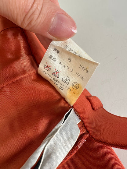 Vintage Dior Wool Skirt Rust L