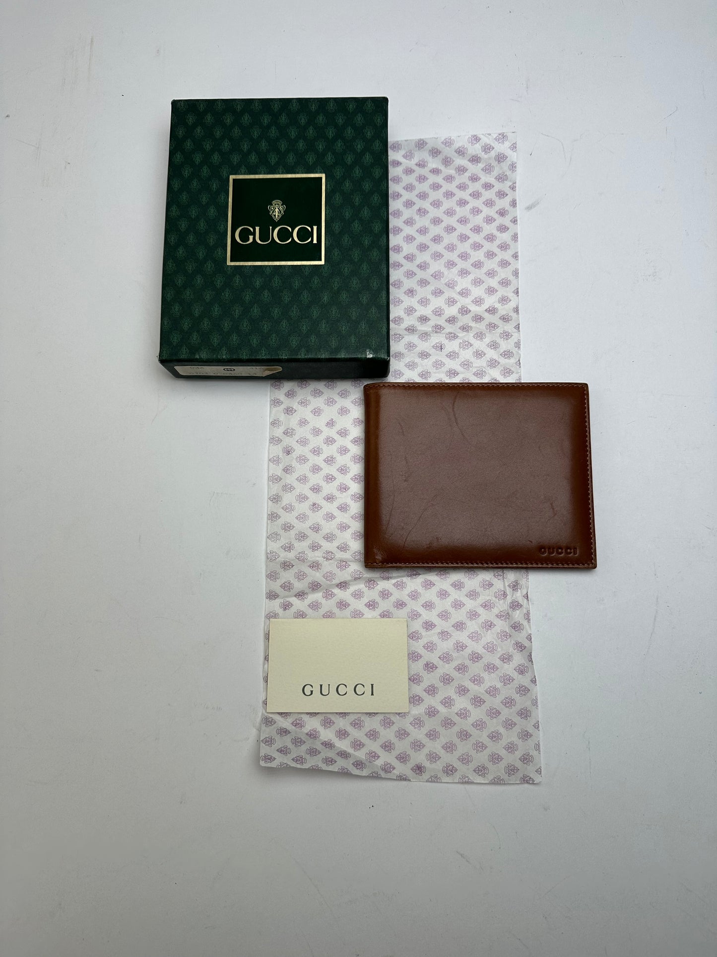 Vintage Gucci Leather Wallet Brown