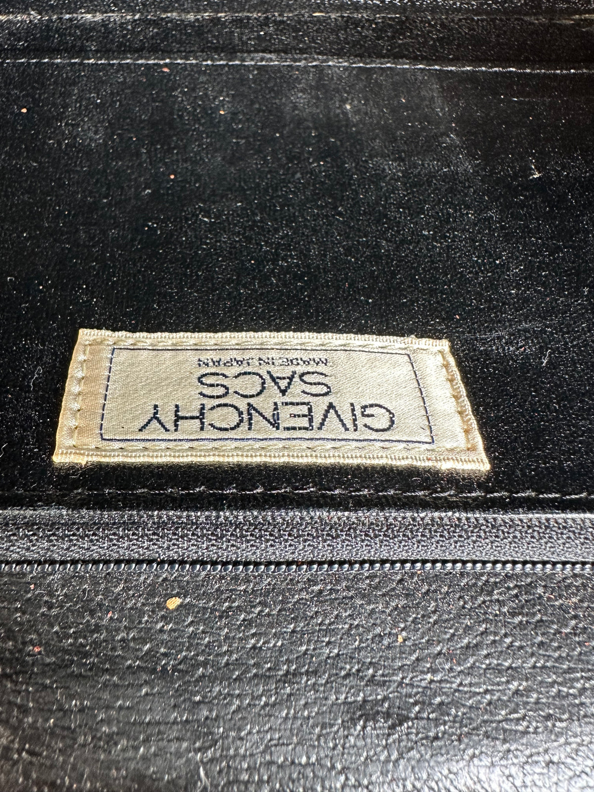 Vintage Givenchy 4G Logo Leather Flap Crossbody Bag Late 1980s Black