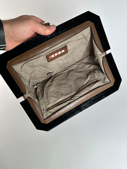 Vintage Marni Leather Clutch Purple