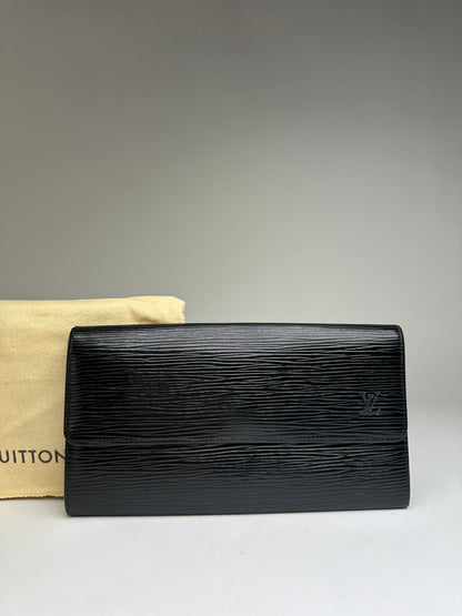 Vintage Louis Vuitton Epi Leather Bifold Wallet Late 1990s Black