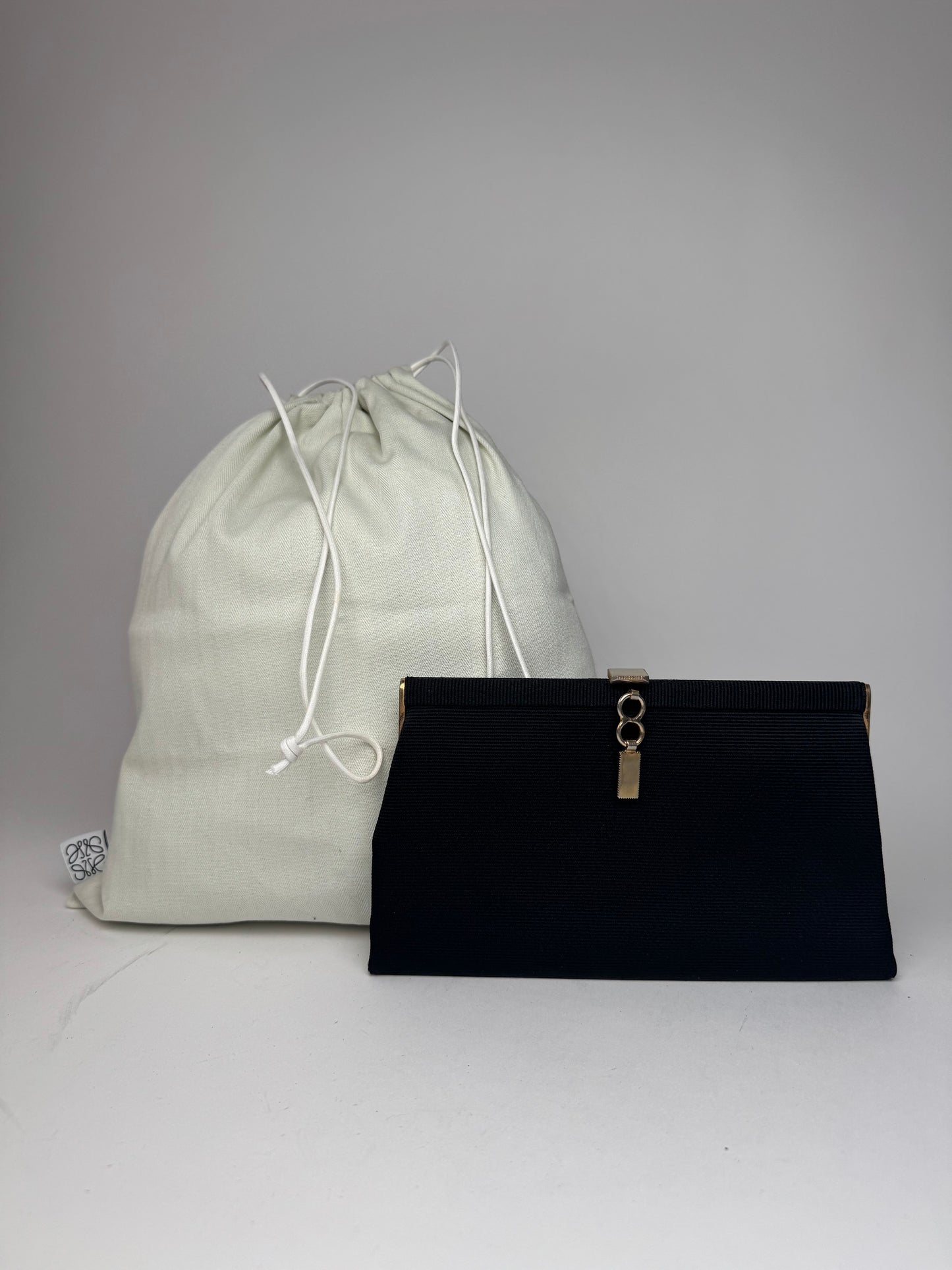 Vintage Loewe Madrid 70s Clutch Black