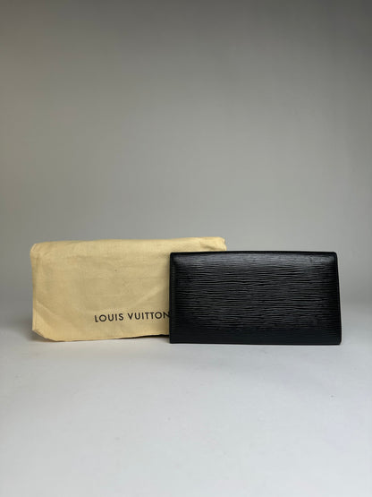 Vintage Louis Vuitton Epi Leather Bifold Wallet Late 1990s Black