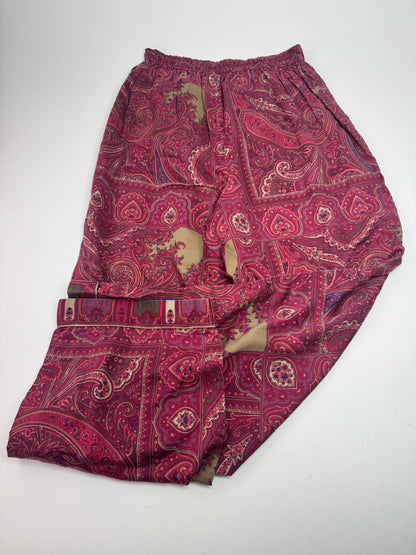 Vintage Etro Paisley Monogram Twin Set Purple L