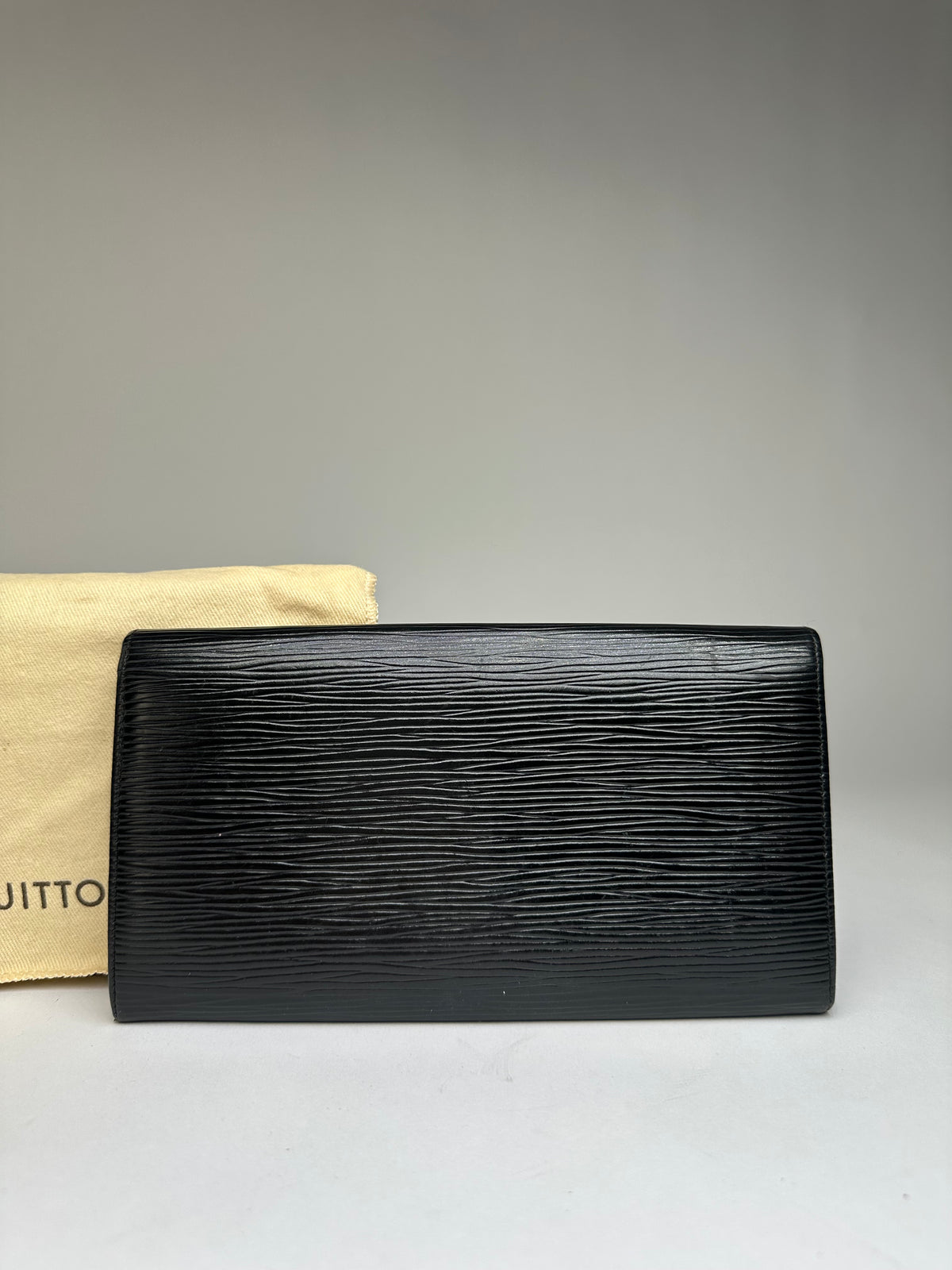 Vintage Louis Vuitton Epi Leather Bifold Wallet Late 1990s Black