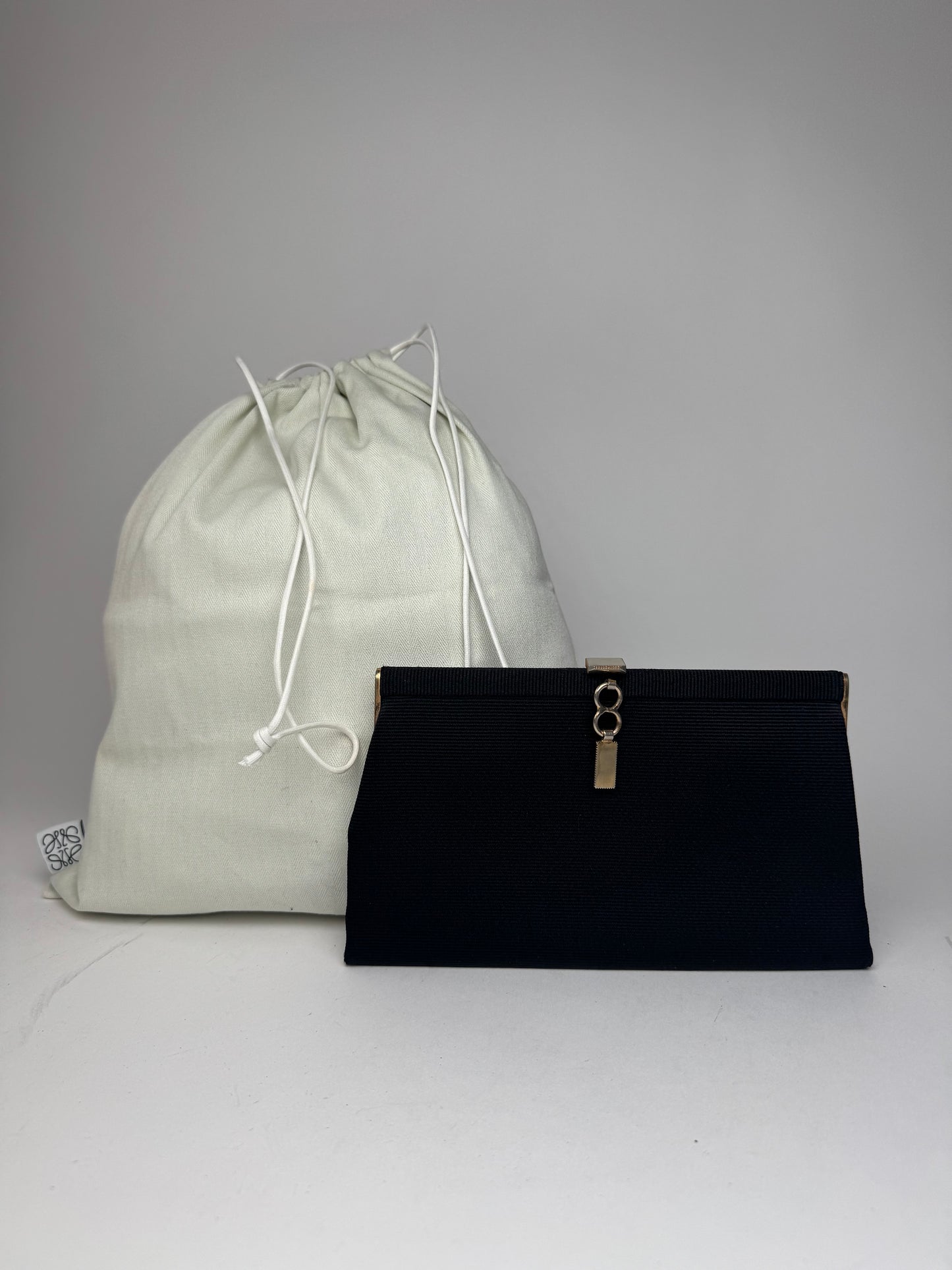 Vintage Loewe Madrid 70s Clutch Black