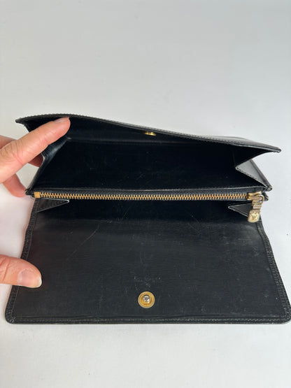 Vintage Louis Vuitton Epi Leather Bifold Wallet Late 1990s Black