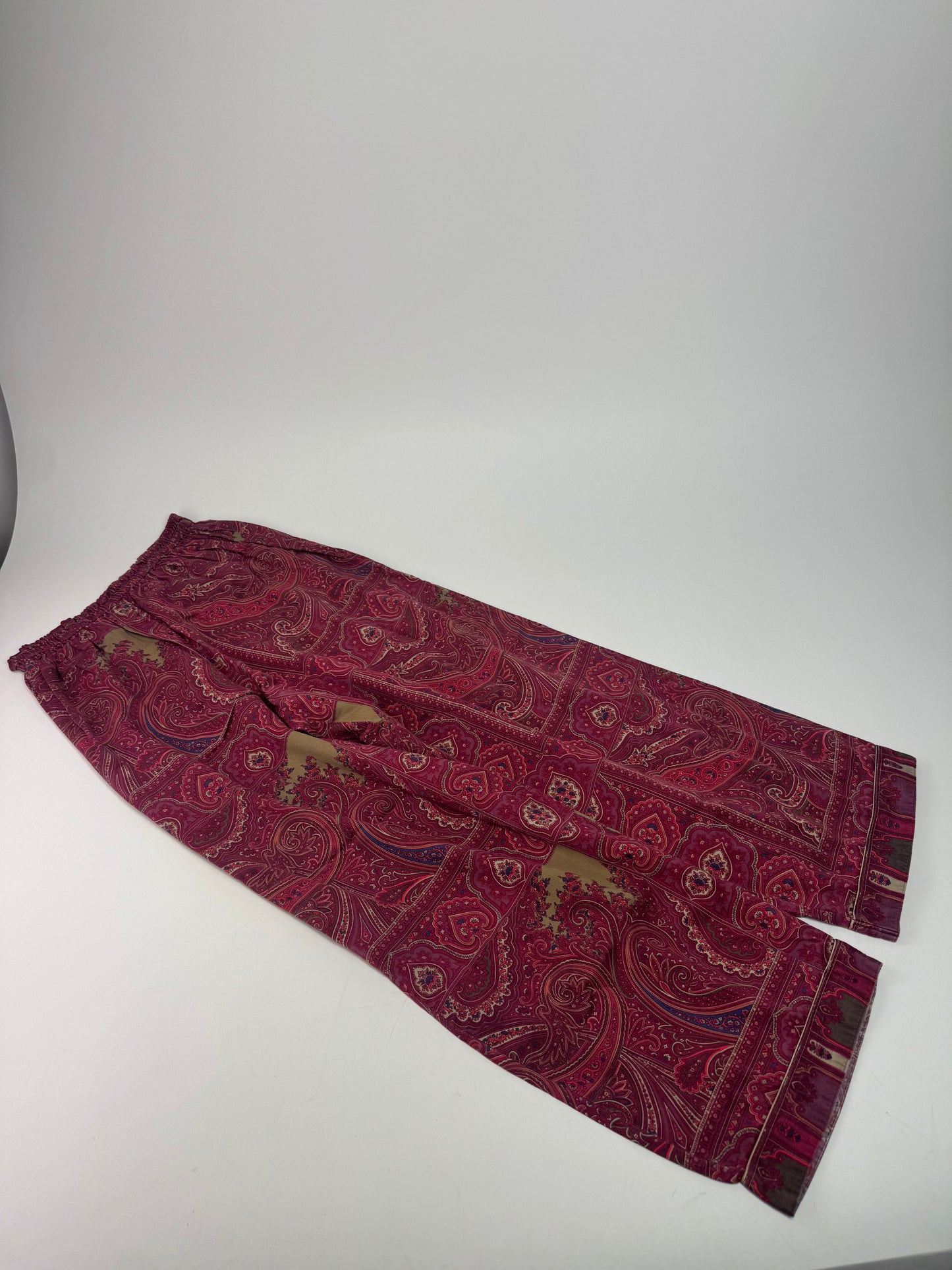 Vintage Etro Paisley Monogram Twin Set Purple L