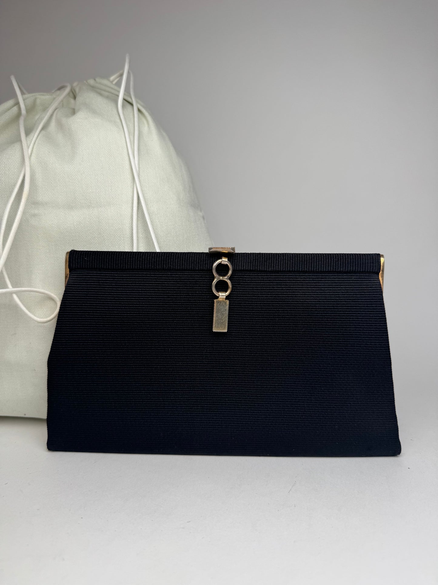 Vintage Loewe Madrid 70s Clutch Black
