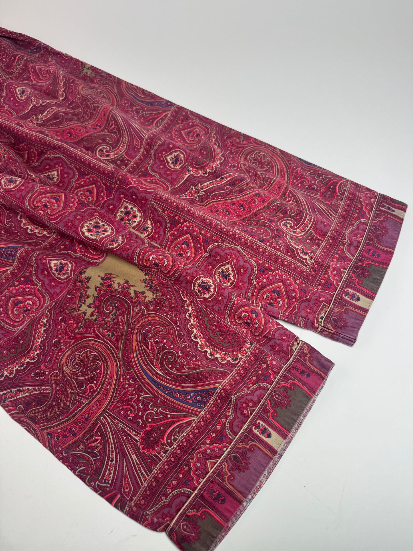 Vintage Etro Paisley Monogram Twin Set Purple L