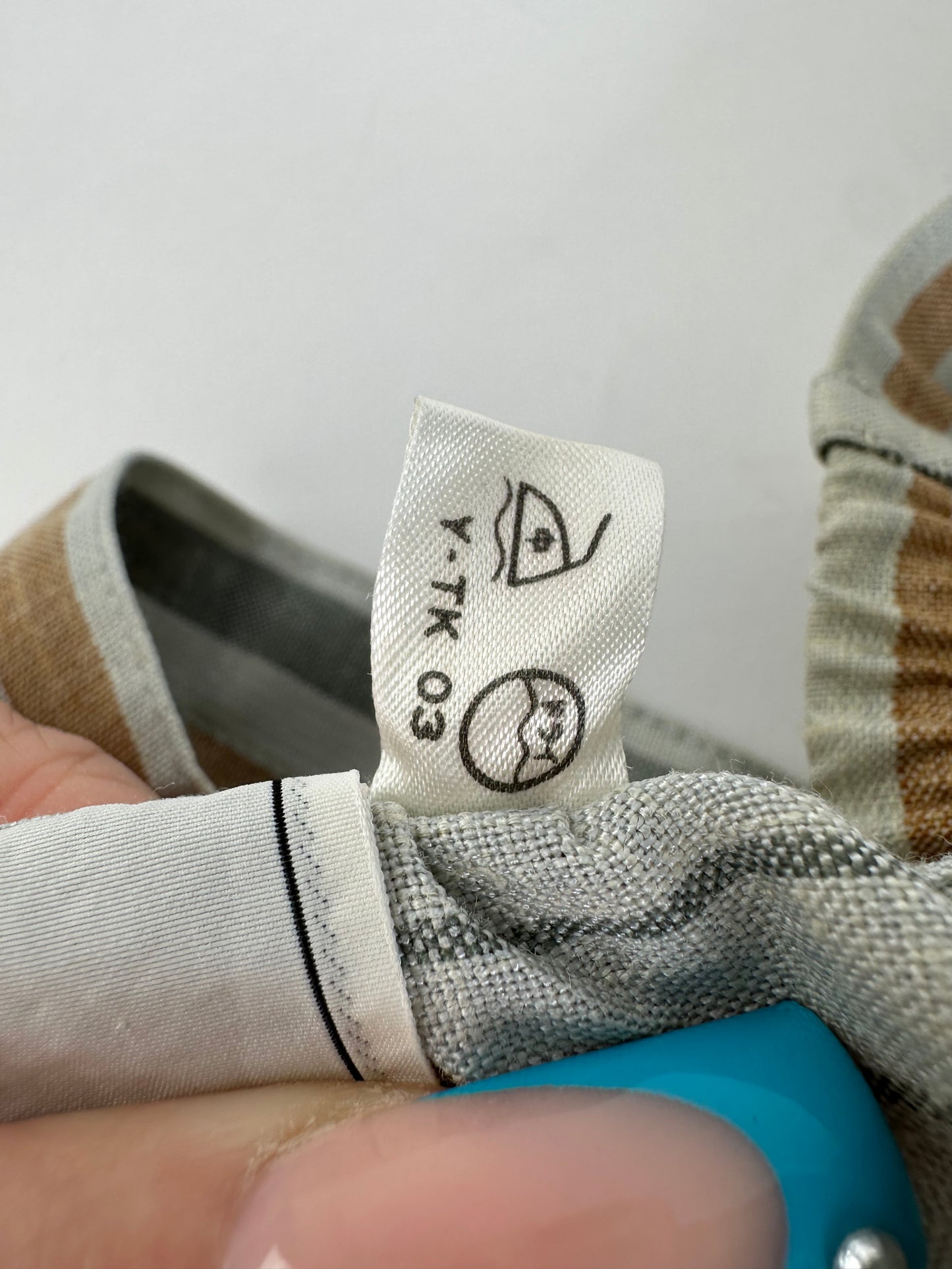 Dior Striped Cotton Blend Shorts Blue White