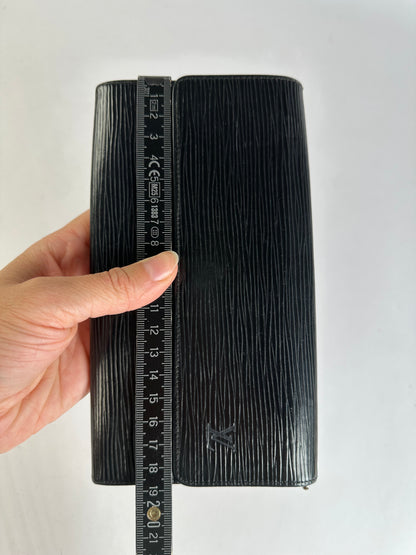 Vintage Louis Vuitton Epi Leather Bifold Wallet Late 1990s Black