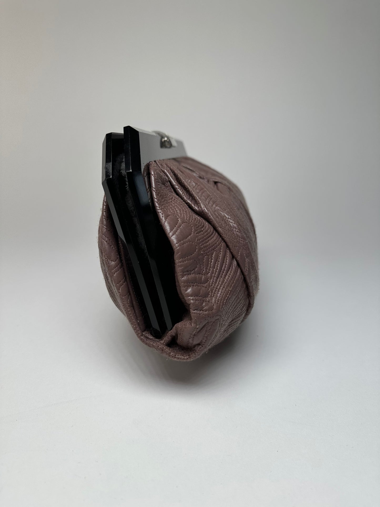Vintage Marni Leather Clutch Purple