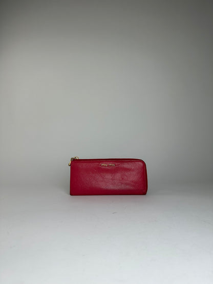 Vintage Miu Miu Smooth Wallet Pink