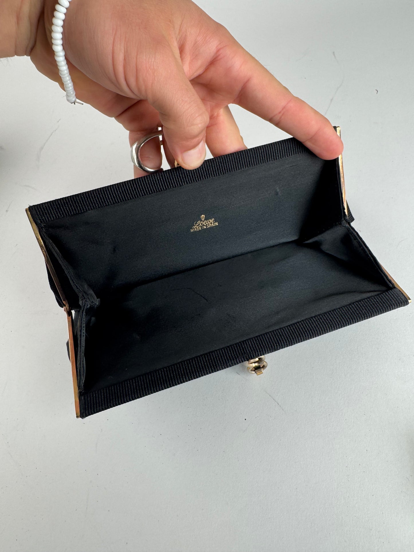 Vintage Loewe Madrid 70s Clutch Black