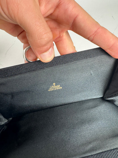 Vintage Loewe Madrid 70s Clutch Black