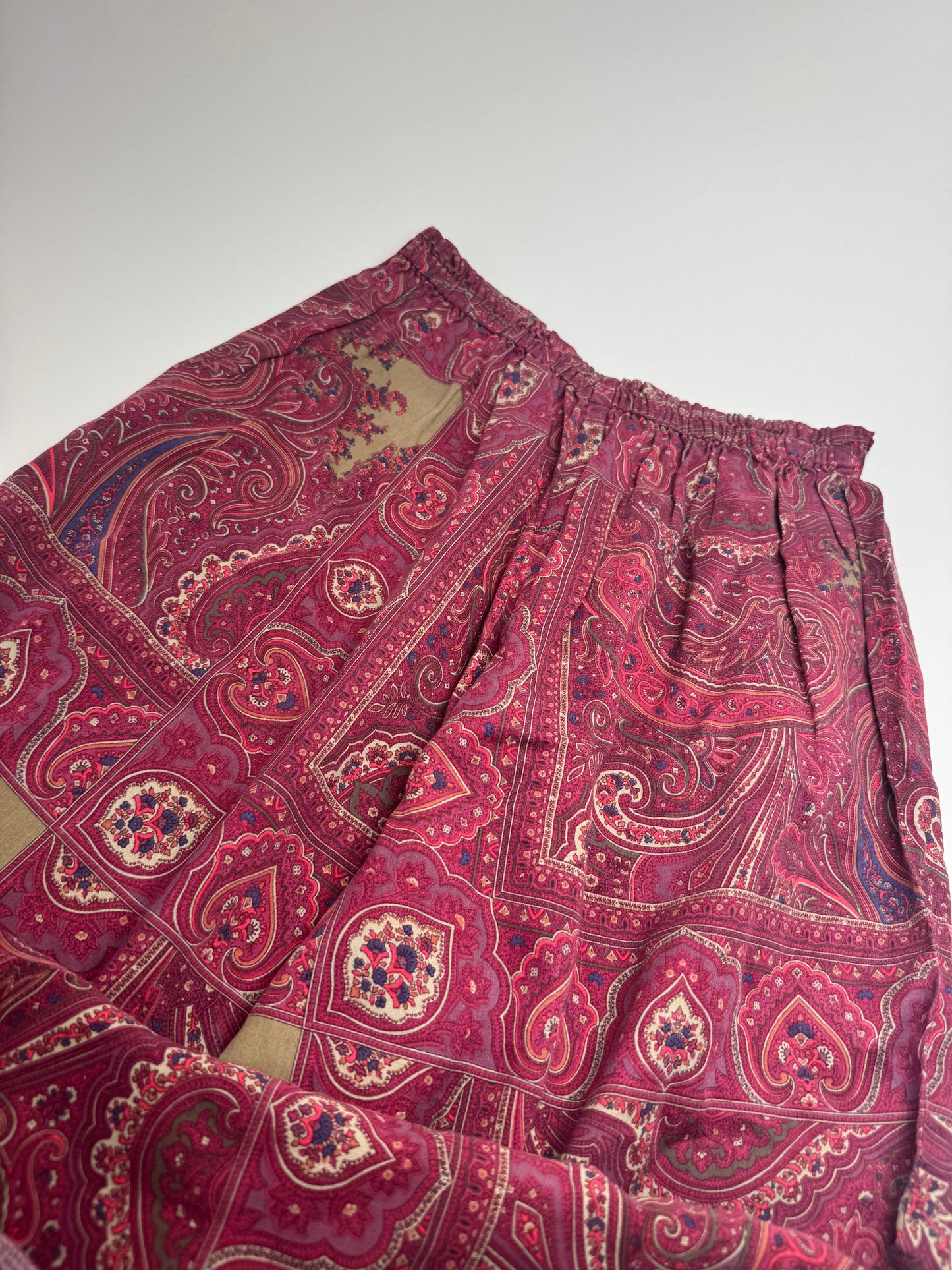 Vintage Etro Paisley Monogram Twin Set Purple L