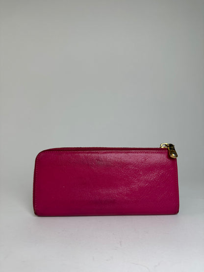 Vintage Miu Miu Smooth Wallet Pink