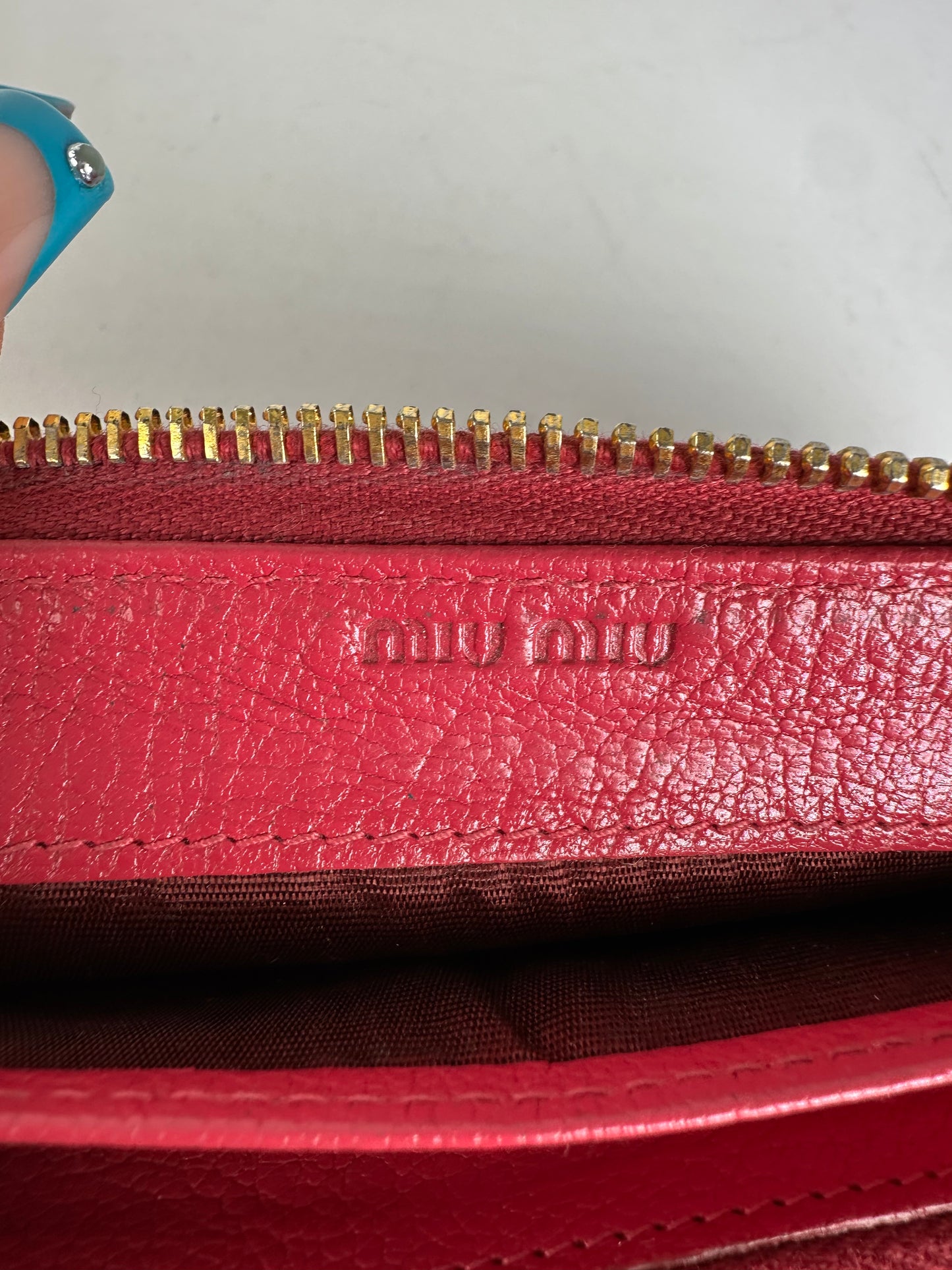 Vintage Miu Miu Smooth Wallet Pink