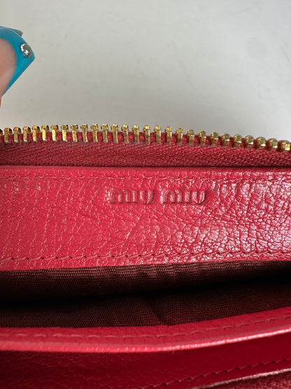 Vintage Miu Miu Smooth Wallet Pink