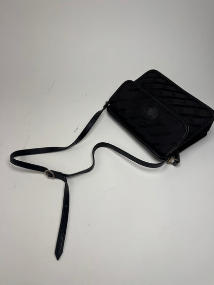 Vintage Balenciaga Monogram Crossbody Bag black