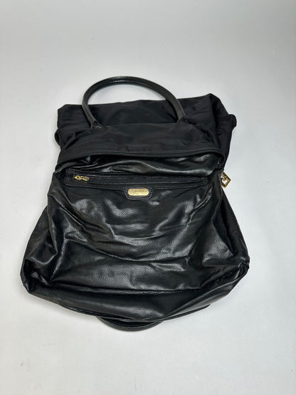 Vintage Fendi Structured Nylon Top-Handle Bag Late 1990s Black
