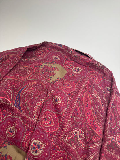 Vintage Etro Paisley Monogram Twin Set Purple L