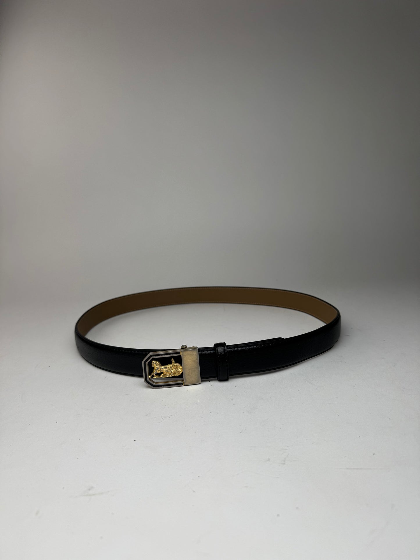 Vintage Celine Leather belt black