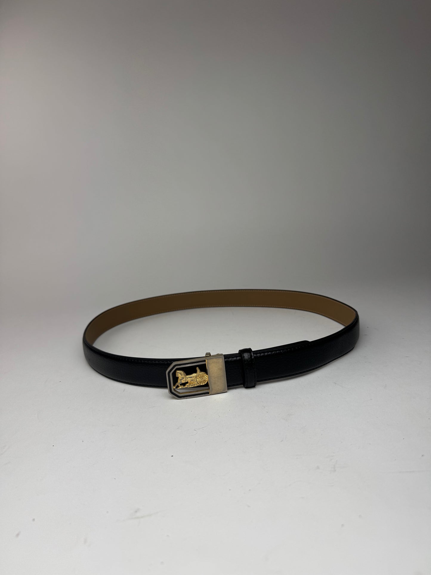Vintage Celine Leather belt black
