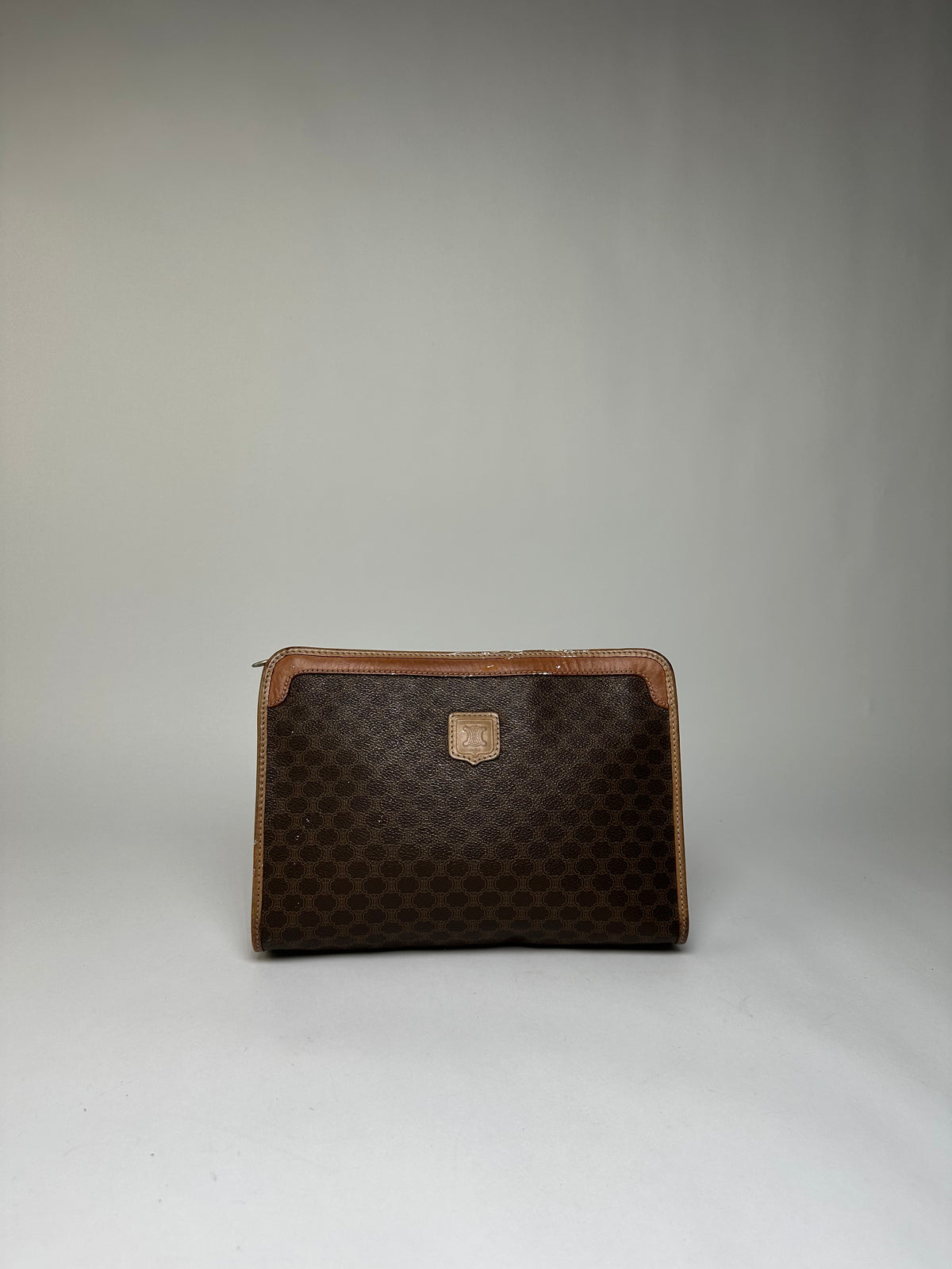 Vintage Celine Macadam Canvas Bifold Wallet Late 1980s Brown