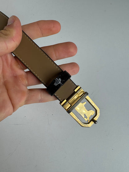 Vintage Celine Leather belt black